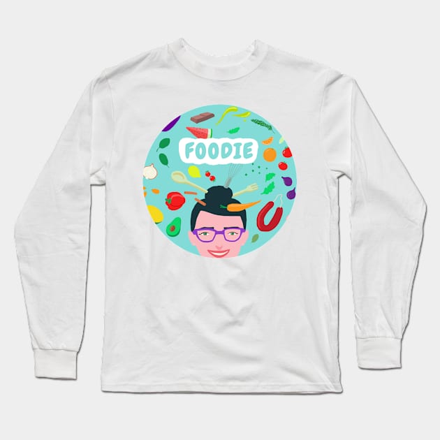 Foodie Long Sleeve T-Shirt by rocioalb